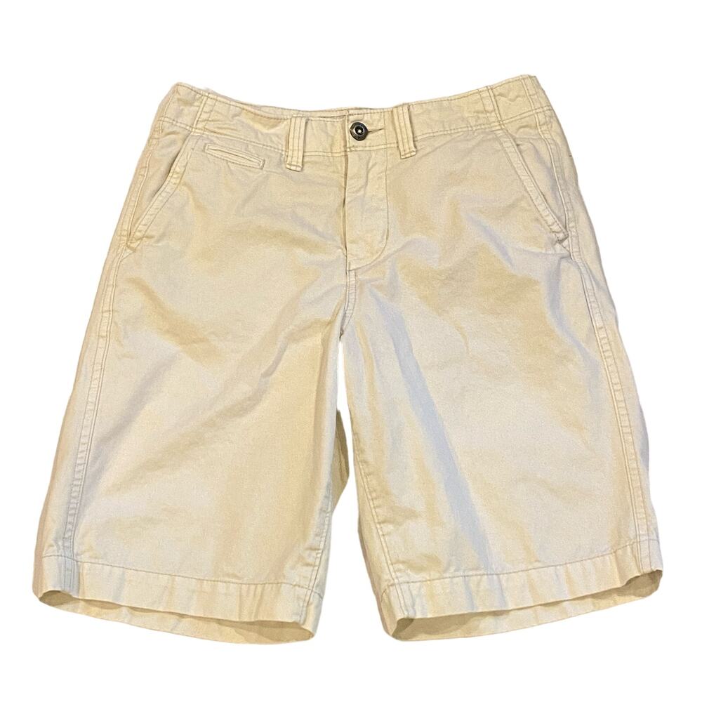 American Eagle Longboard Shorts Mens 30 White Heavyweight Cotton Casual Preppy